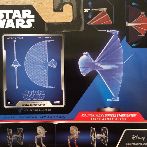 Star Wars Micro Galaxy Squadron TIE Fighter & Ginivex Starfighter - Picture 5 of 7